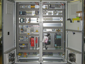 Power cabinet before delivery
