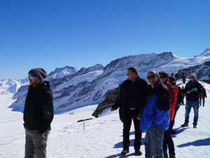 On the top of Jungfraujoch