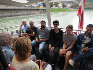 Boat trip on the river Salzach